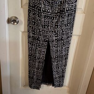Silence + Noise Monochrome Patterned Pencil Skirt